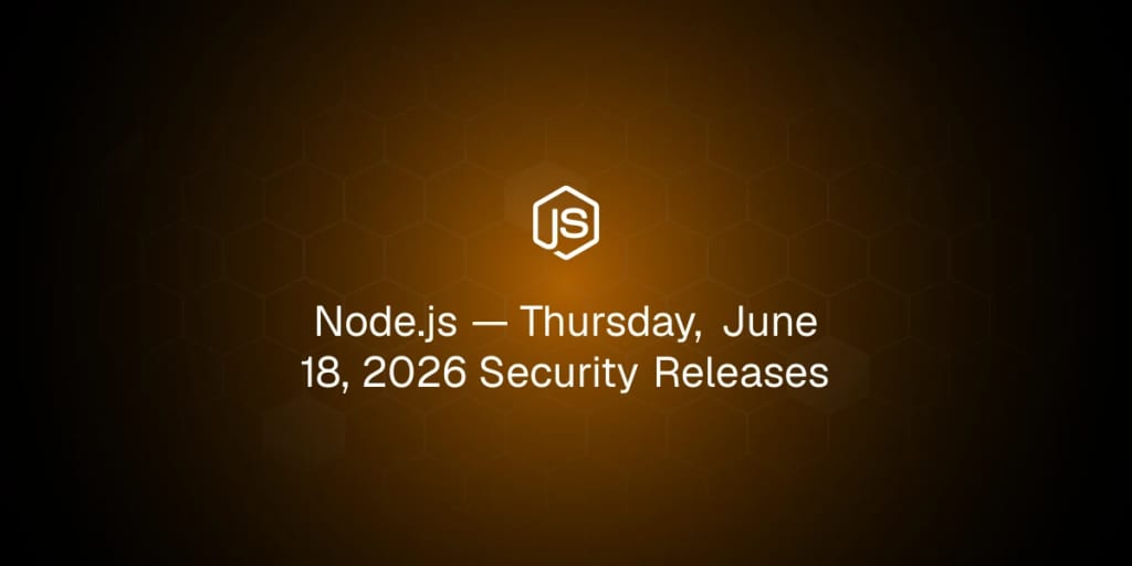 Official Node.js Open Graph image for the June 2026 security release.