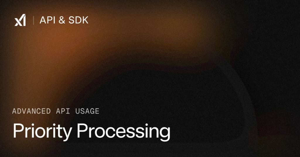 xAI Priority Processing documentation image