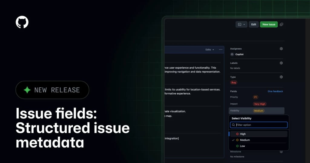 GitHub Issue Fields general availability artwork