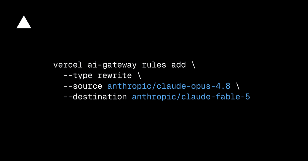 Official Vercel image for AI Gateway routing rules. Source: Vercel. Vercel AI Gateway routing rules