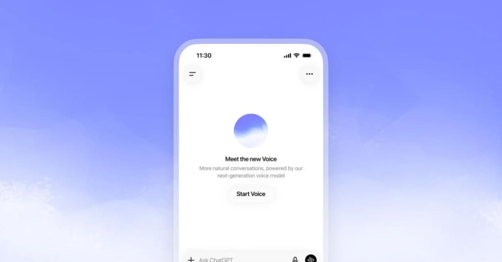 ChatGPT Voice upgrade preview