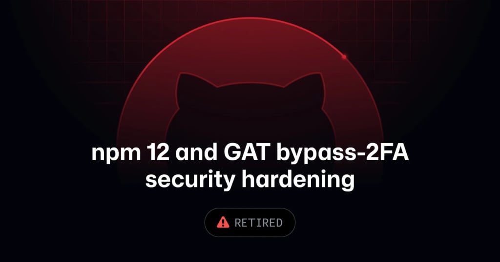 GitHub changelog image for npm v12 security defaults