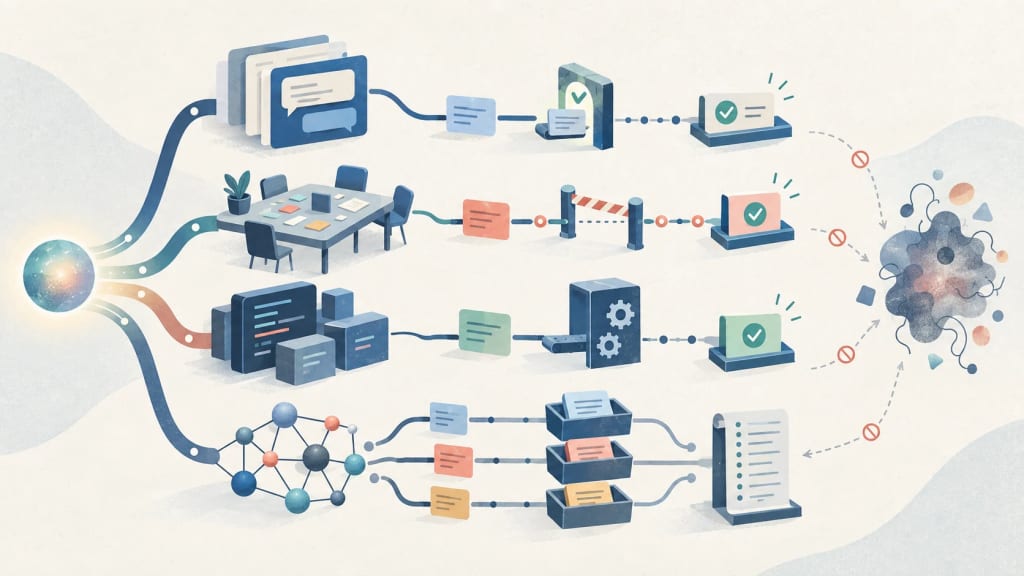 AI-generated illustration Concept illustration: Distribution is part of the model strategy