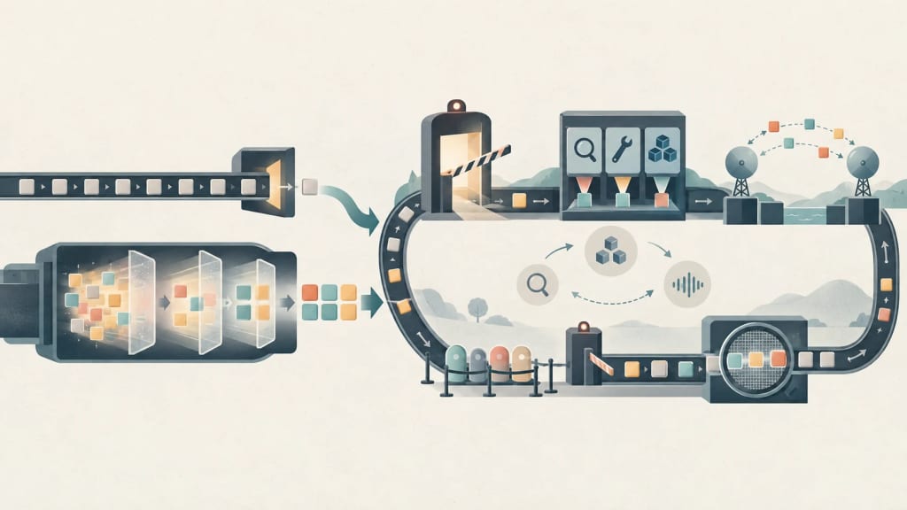 AI-generated illustration Concept illustration: Why diffusion generation matters for agents