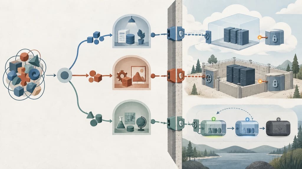 AI-generated illustration Concept illustration: Subagents and sandboxes define the deployment model
