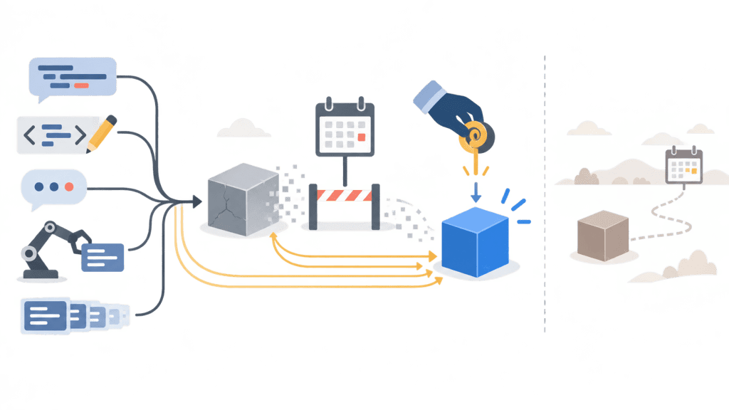 AI-generated illustration Concept illustration: GitHub’s Copilot deadline arrives first
