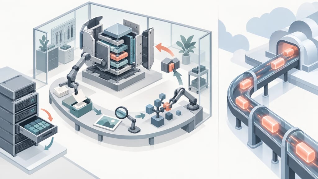 AI-generated illustration Concept illustration: Coding and agent access