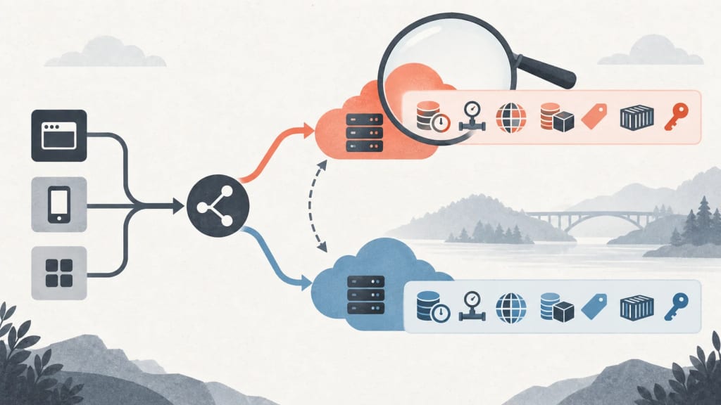 Concept illustration: API access is visible through OpenAI and Azure routing