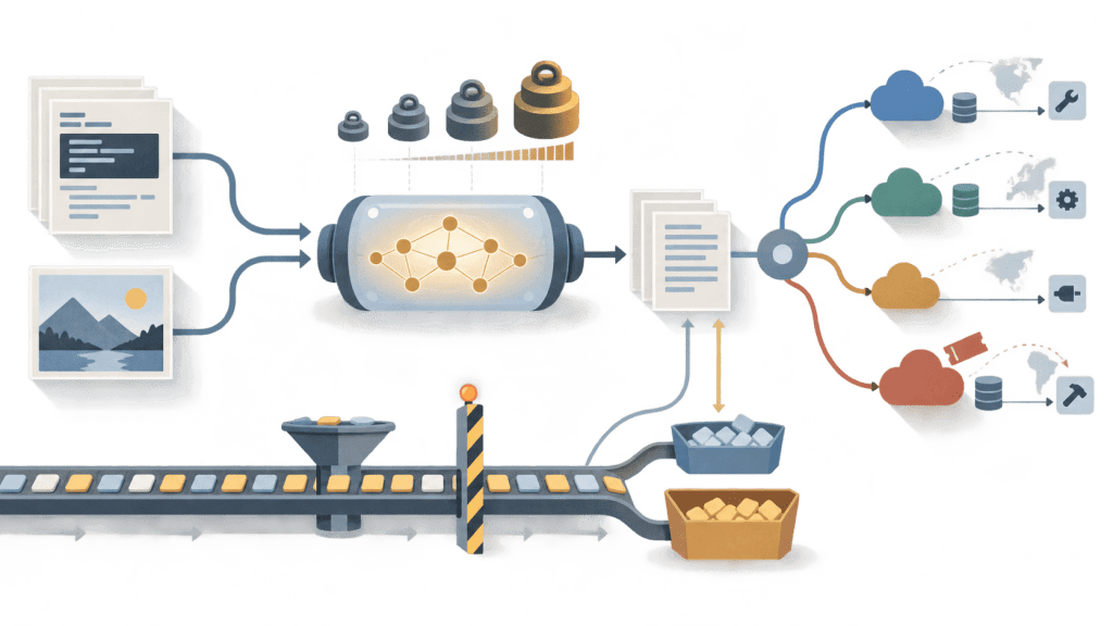 AI-generated illustration Concept illustration: API access comes with concrete limits