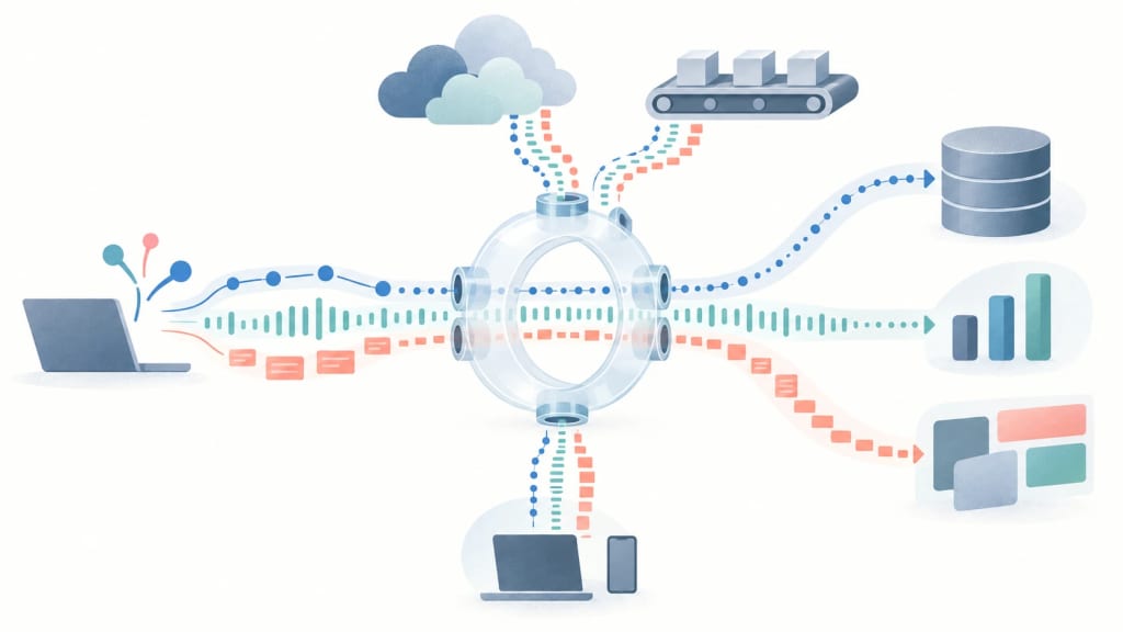 AI-generated illustration Concept illustration: What OpenTelemetry contributes
