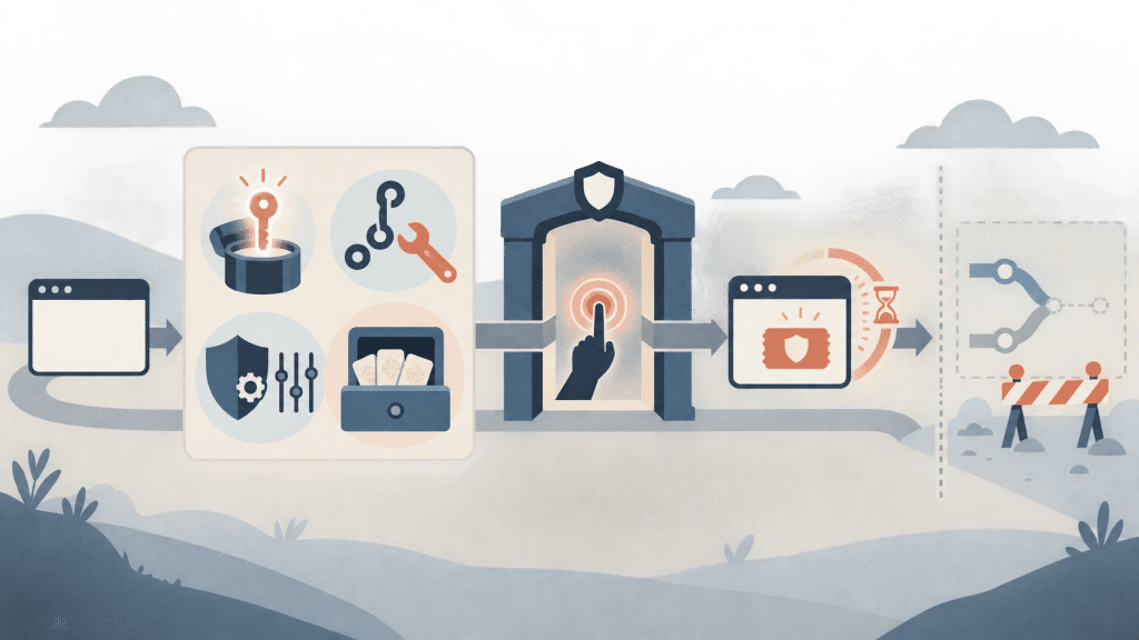 Concept illustration: Which actions receive a step-up check