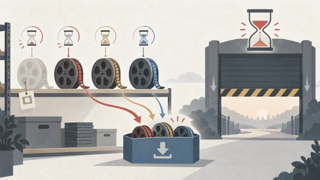 Concept illustration: Finished videos have a separate deadline