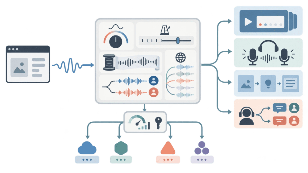 Concept illustration: The API now exposes speech controls developers can build around