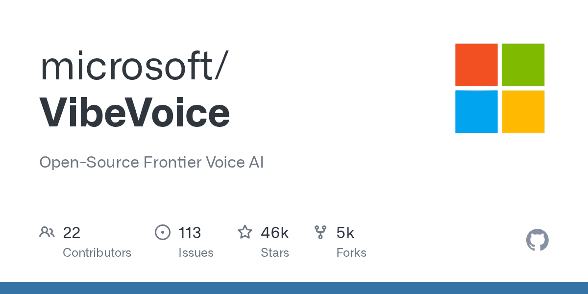 Microsoft’s VibeVoice is one of the most interesting free open voice AI stacks right now