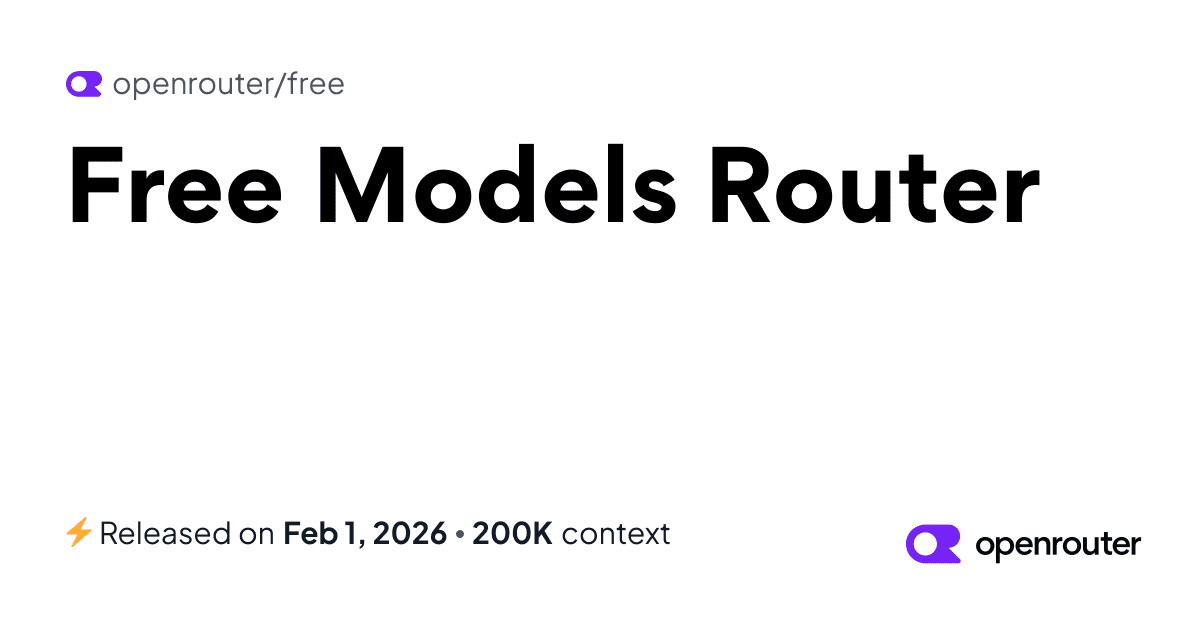 Use OpenRouter Free Models Router for zero-cost model trials