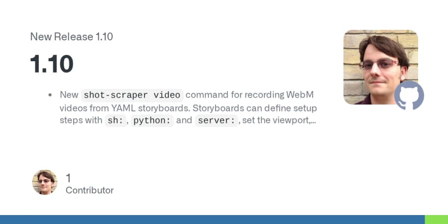 Record agent demos from YAML storyboards with shot-scraper video