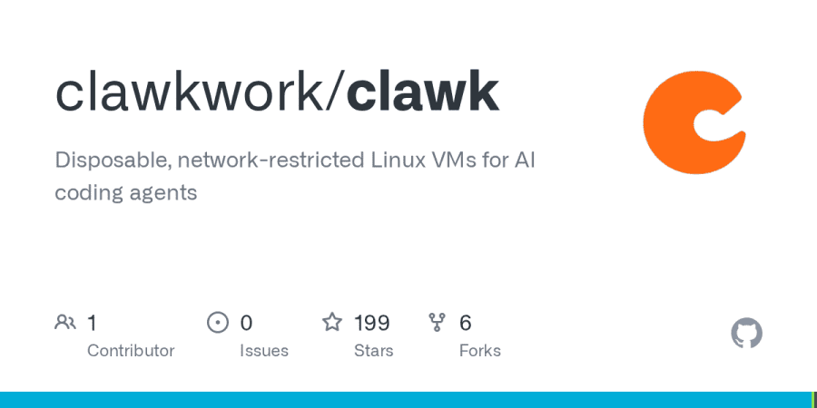 Run coding agents in disposable Linux VMs with Clawk
