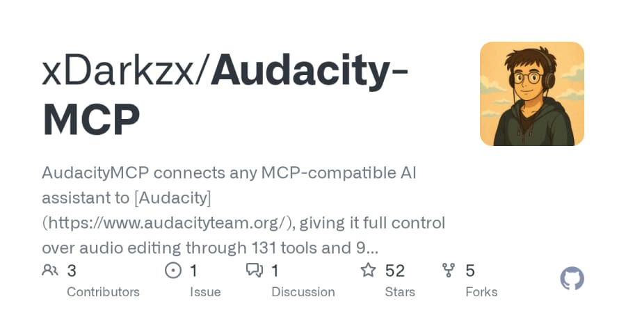 Control Audacity from MCP clients with Audacity-MCP