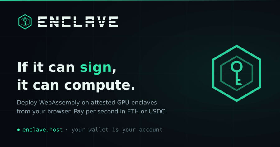 Run sensitive AI jobs on self-serve confidential GPU compute with Enclave