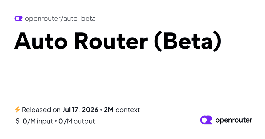 Test OpenRouter Auto Beta for Task-Aware Model Routing