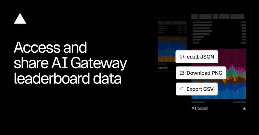 Use Vercel's AI Gateway leaderboard export for model adoption research