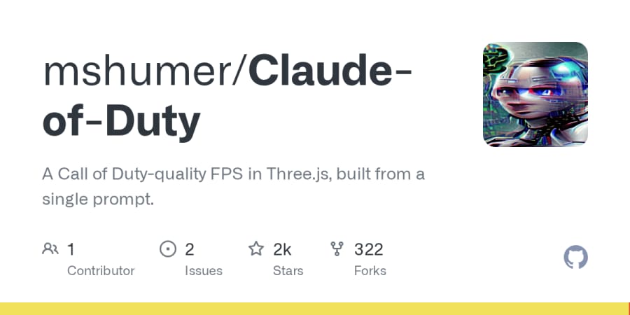 Explore Claude of Duty: A Browser FPS Built from One Prompt