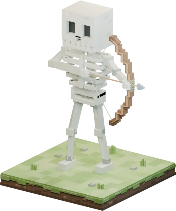 Minecraft-style Skeleton
